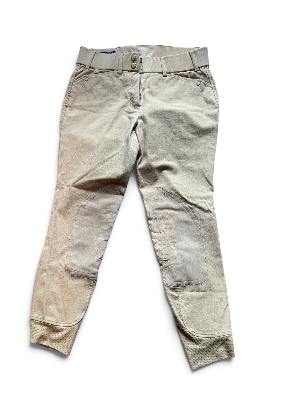 Ariat Heritage Elite Knee Patch Breeches Tan Equestrian Riding Pants 26R